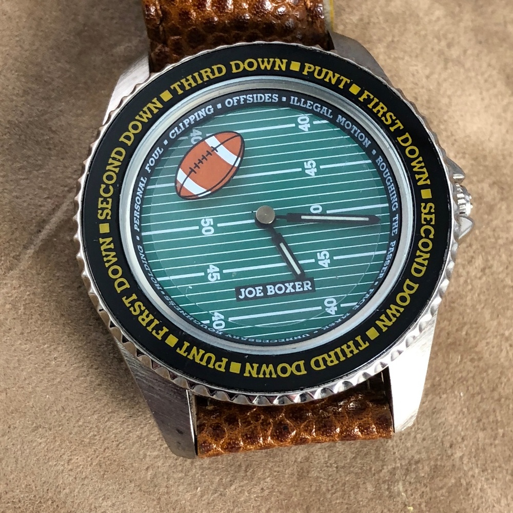 SOLD Vintage Rare Joe Boxer Football Watch Go Long - Picture 4 of 4